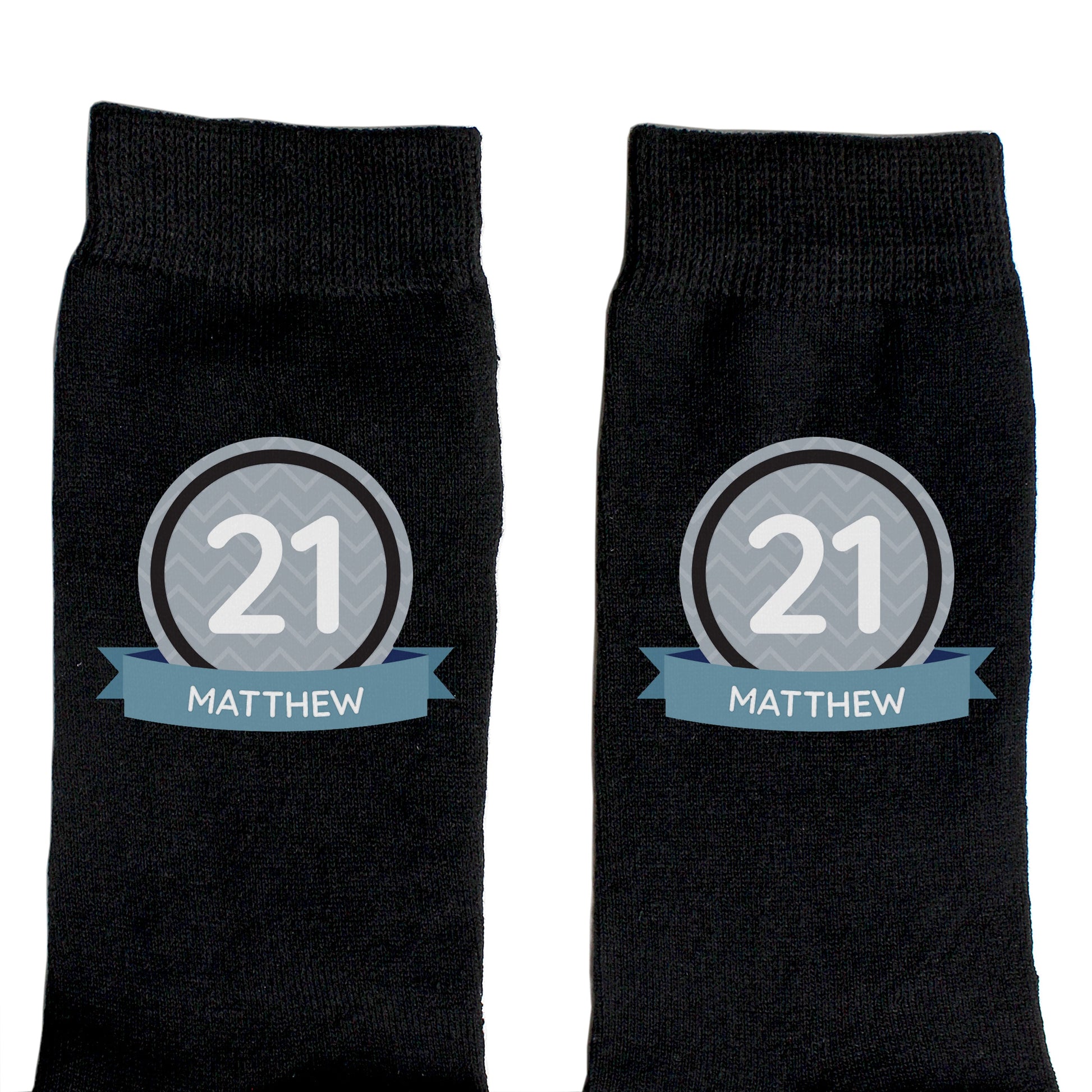 Personalised Men's 21st Birthday Socks