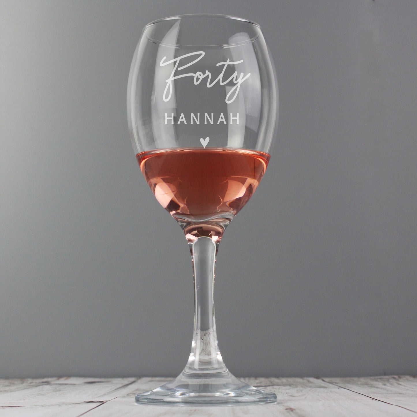 Personalised Big Age Wine Glass