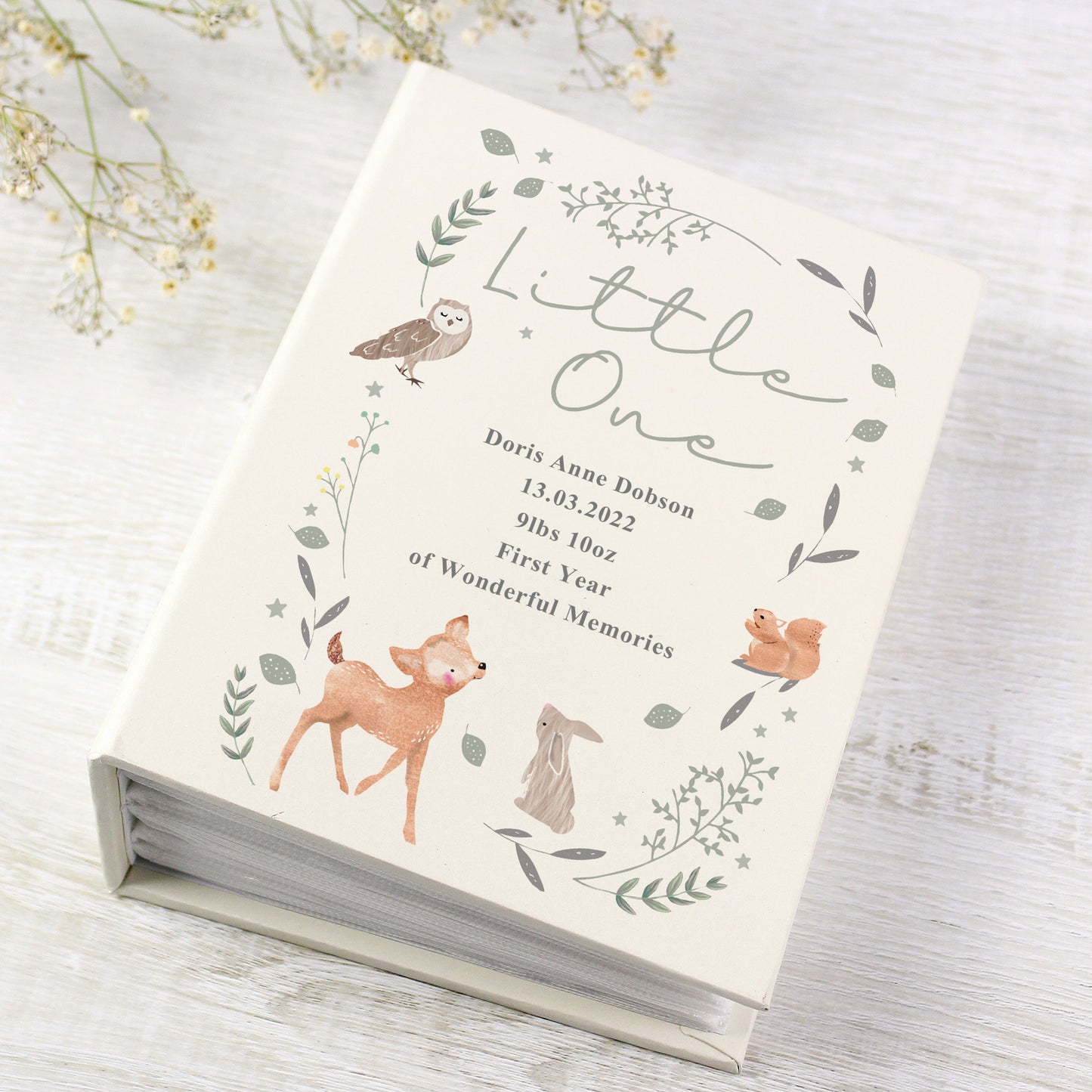 Personalised Woodland Animals 6x4 Photo Album