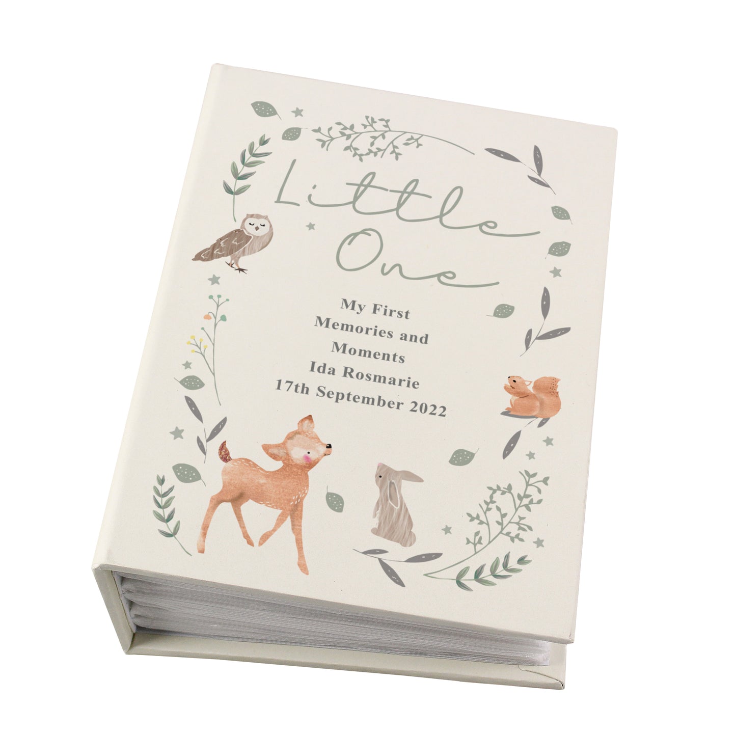 Personalised Woodland Animals 6x4 Photo Album