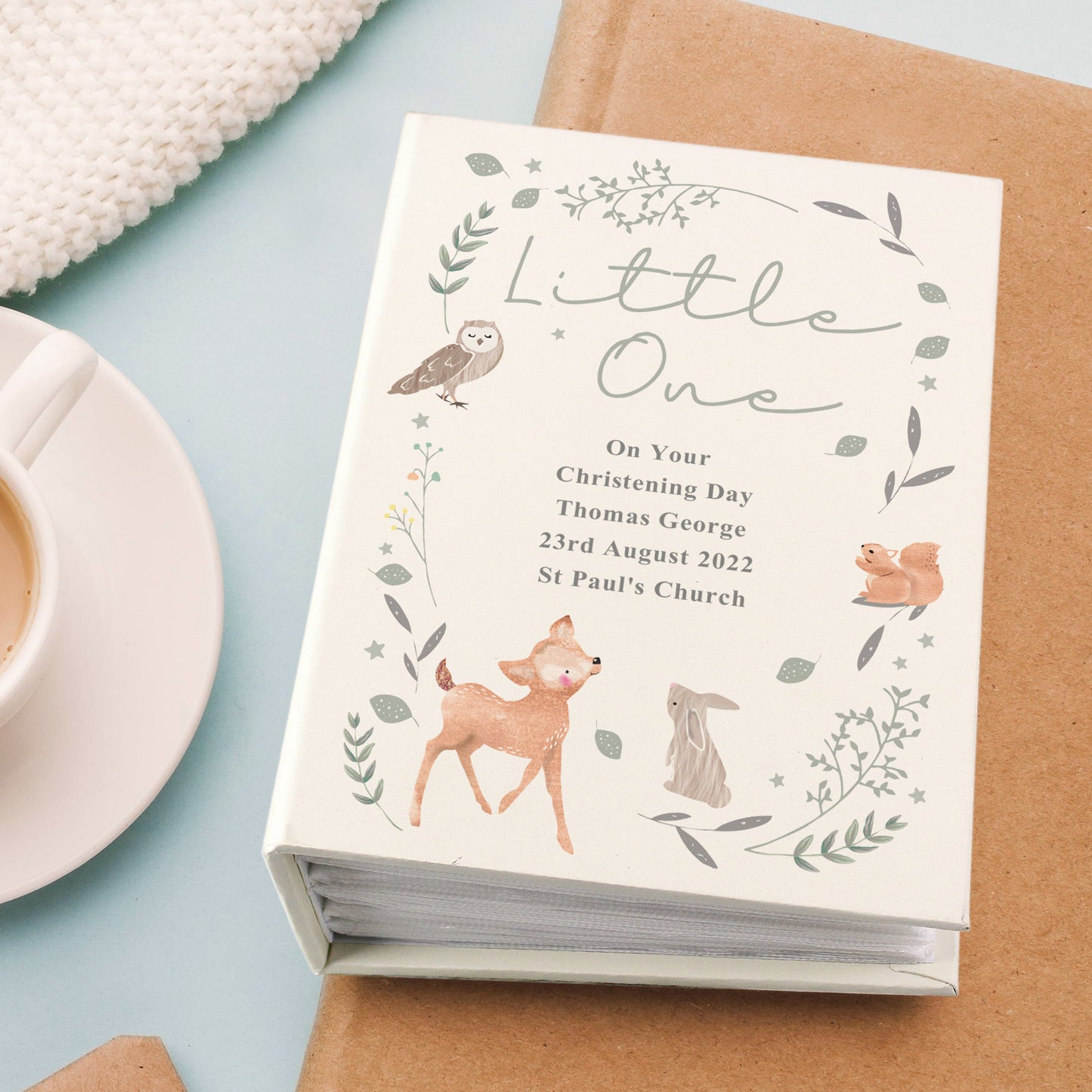 Personalised Woodland Animals 6x4 Photo Album