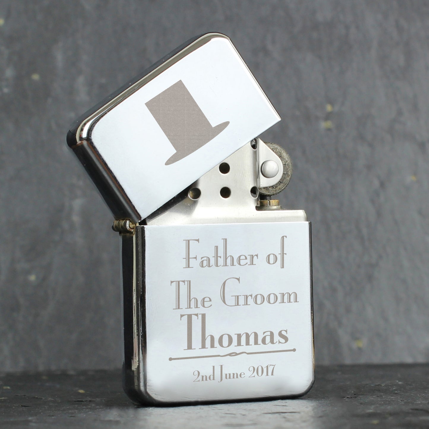 Personalised - Decorative Wedding Father of the Groom Lighter