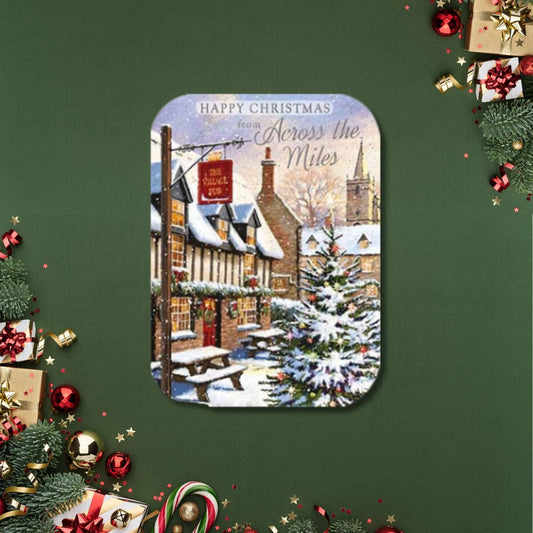 Across The Miles Christmas Card - Village Pub