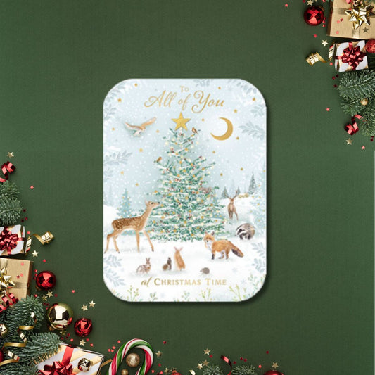 All Of You Christmas Card - Winter Animals