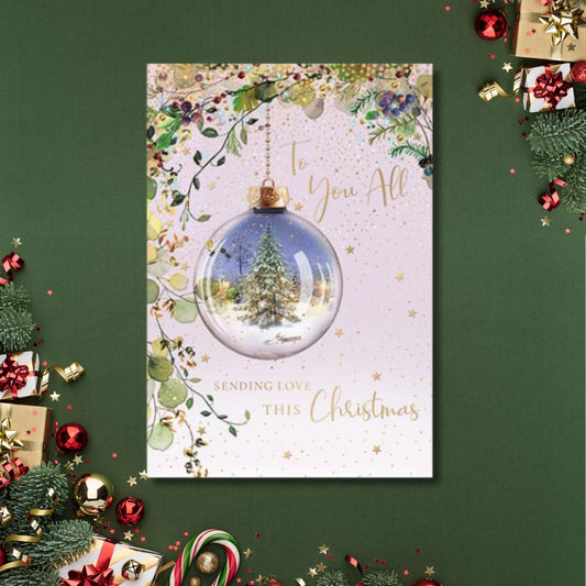 To All Of You Christmas Card - Festive Bauble