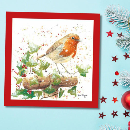 Open Christmas Card - Bree Merryn Robin