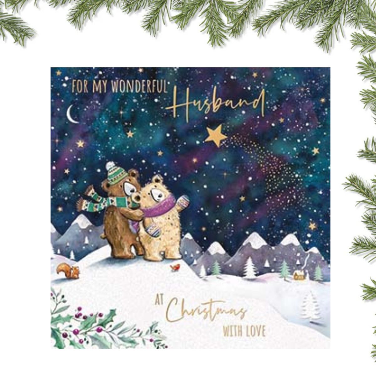 Husband Christmas Card - Shooting Star