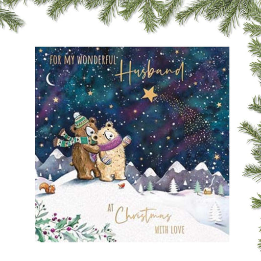 Husband Christmas Card - Shooting Star