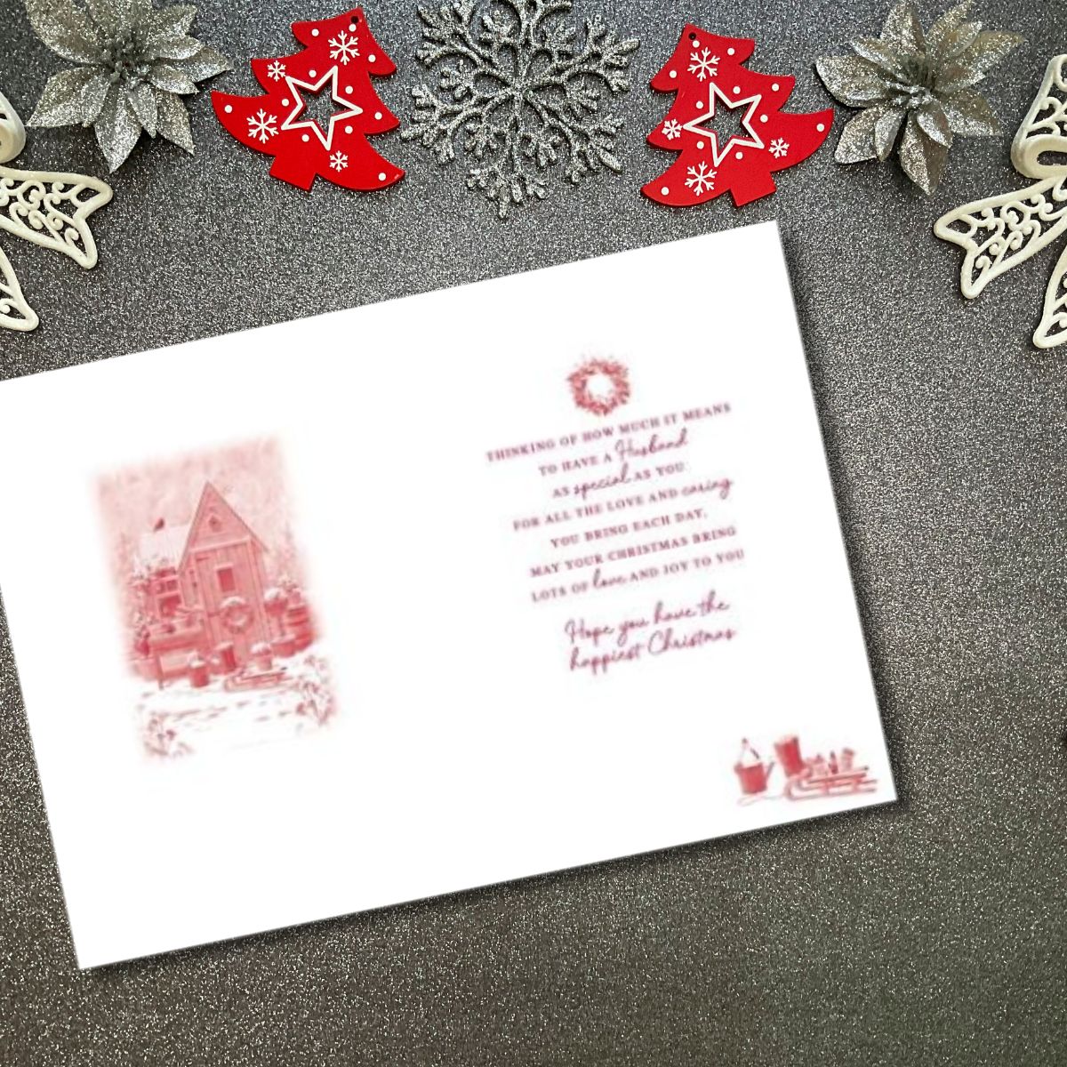 Husband Christmas Card - Garden Shed