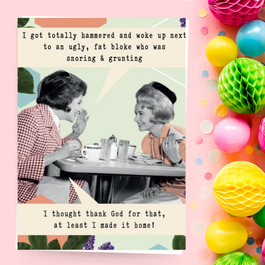Dilly Dall Humour Card Displayed In Full