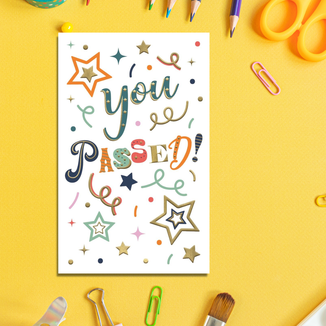 Passed Exams Card - You Passed Confetti Pop! – The Celebration Store