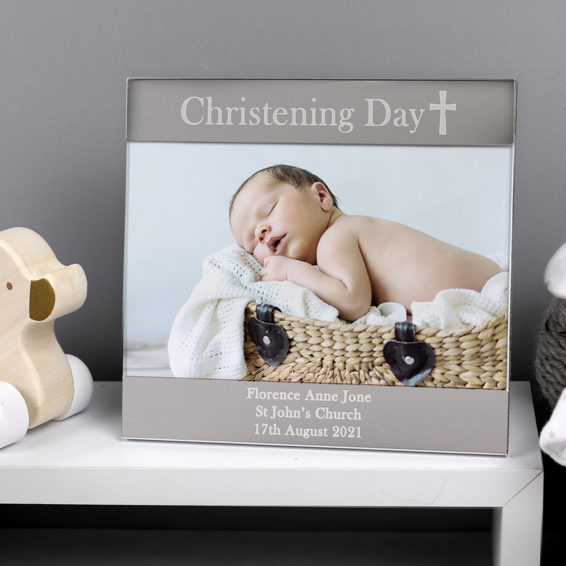 Personalised Christening Photo Frame