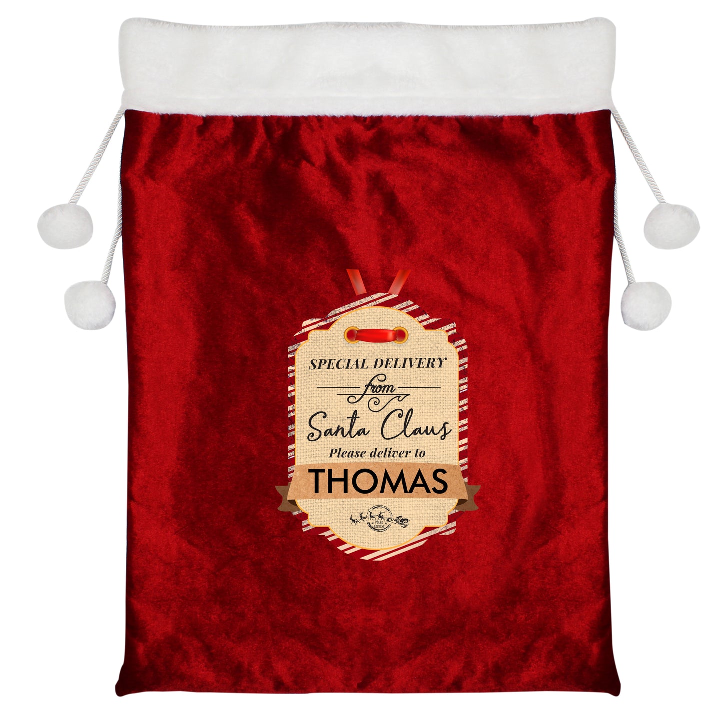 Personalised Special Delivery Santa Sack