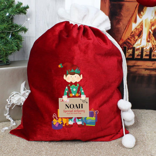 Personalised Christmas Santa Sack