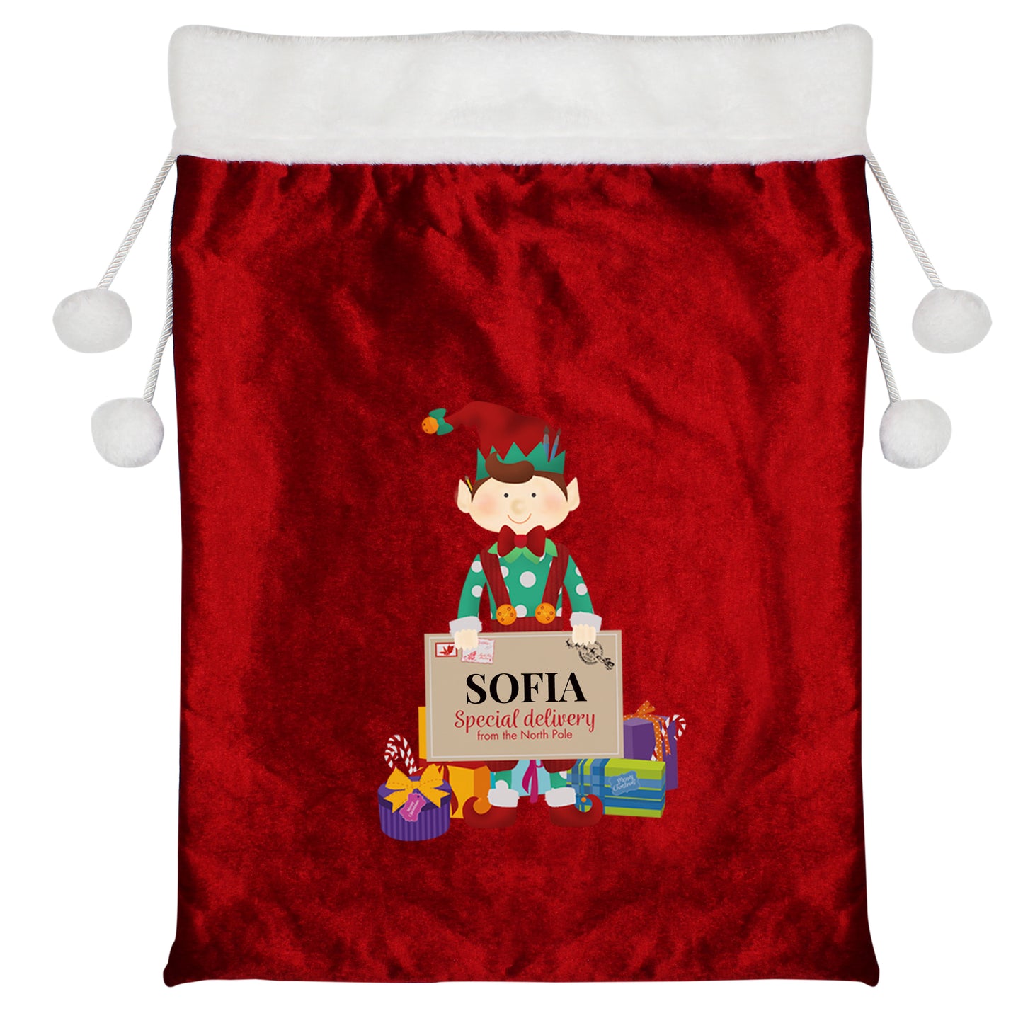 Personalised Christmas Santa Sack