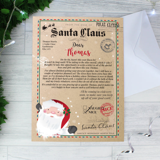 Personalised Letter From Santa