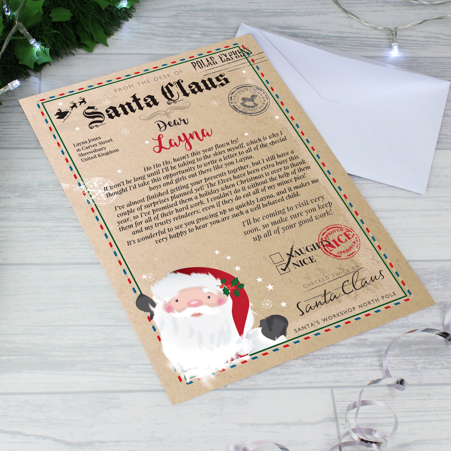 Personalised Letter From Santa