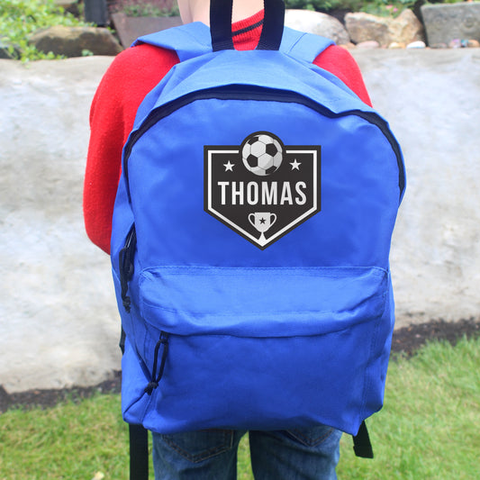 Personalised Kids Football Backpack