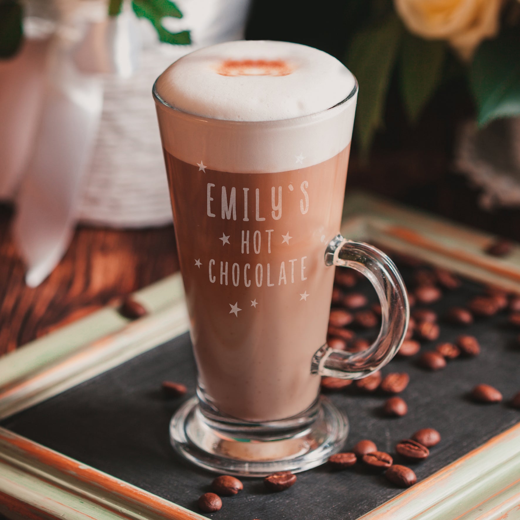 Personalised Latté Glass