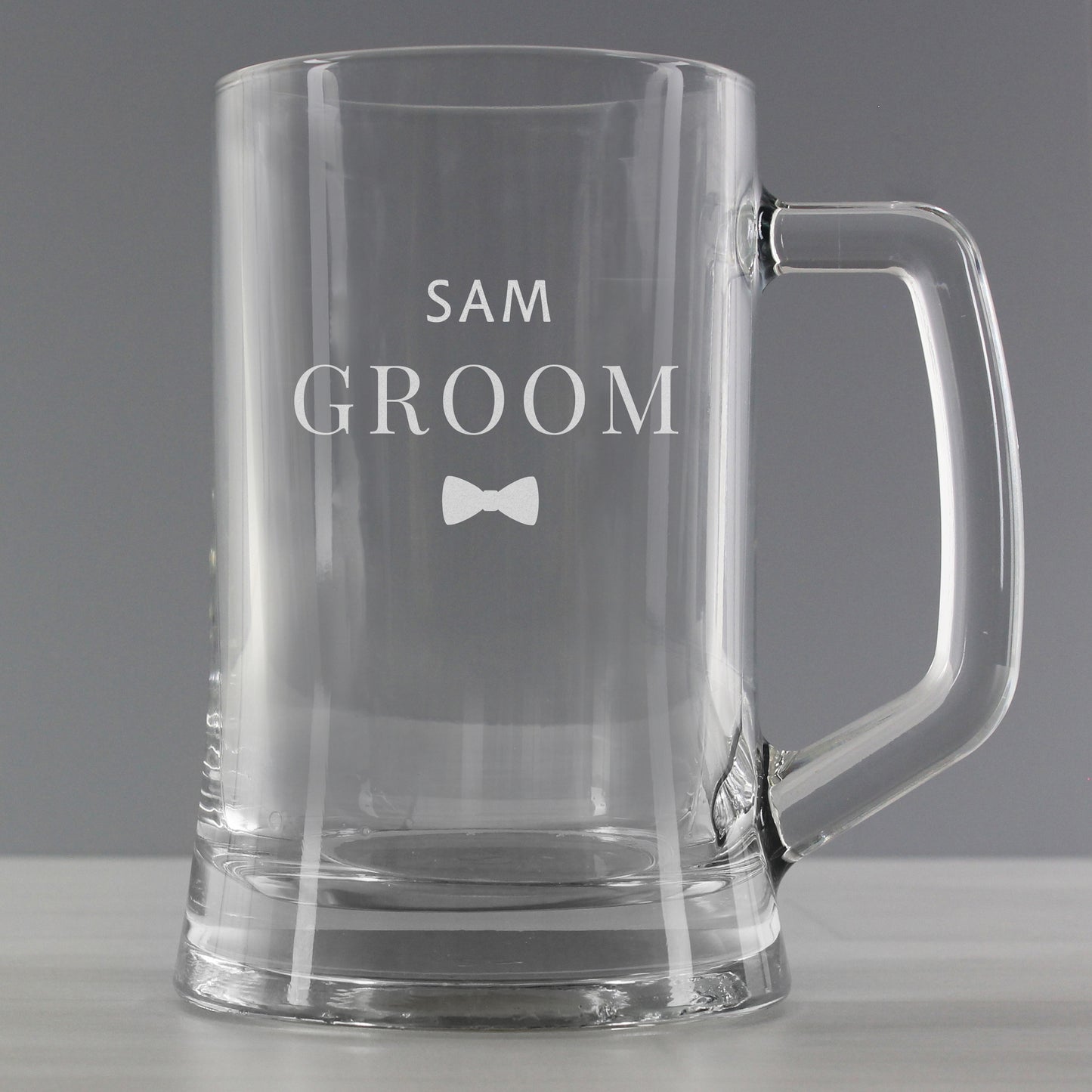 Personalised Groom Pint Stern Tankard