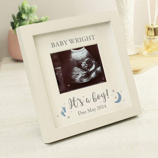 Personalised Baby Boy Scan Photo Frame