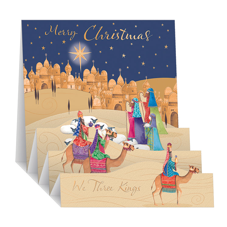 Pop Up Christmas Card With Religious Scene