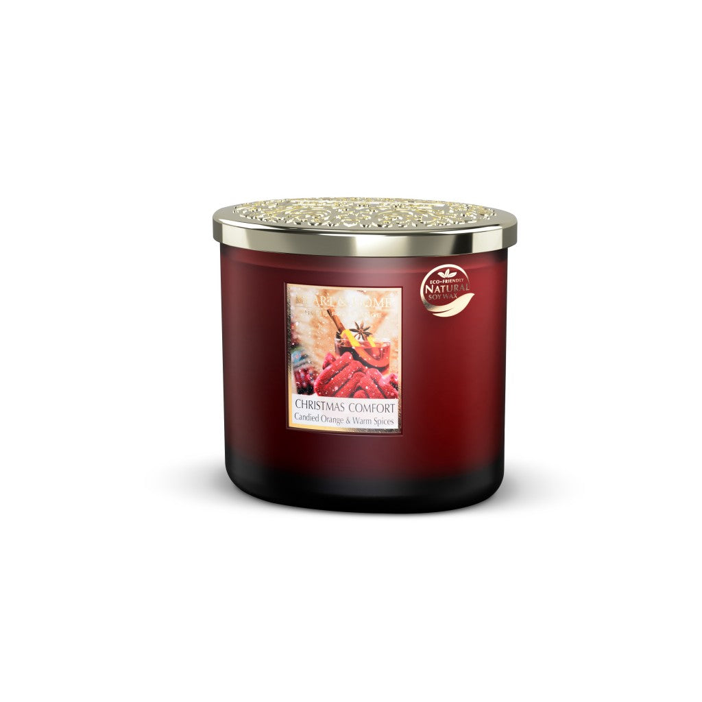 Heart & Home Twin Wick Soy Wax Candle - Christmas Comfort