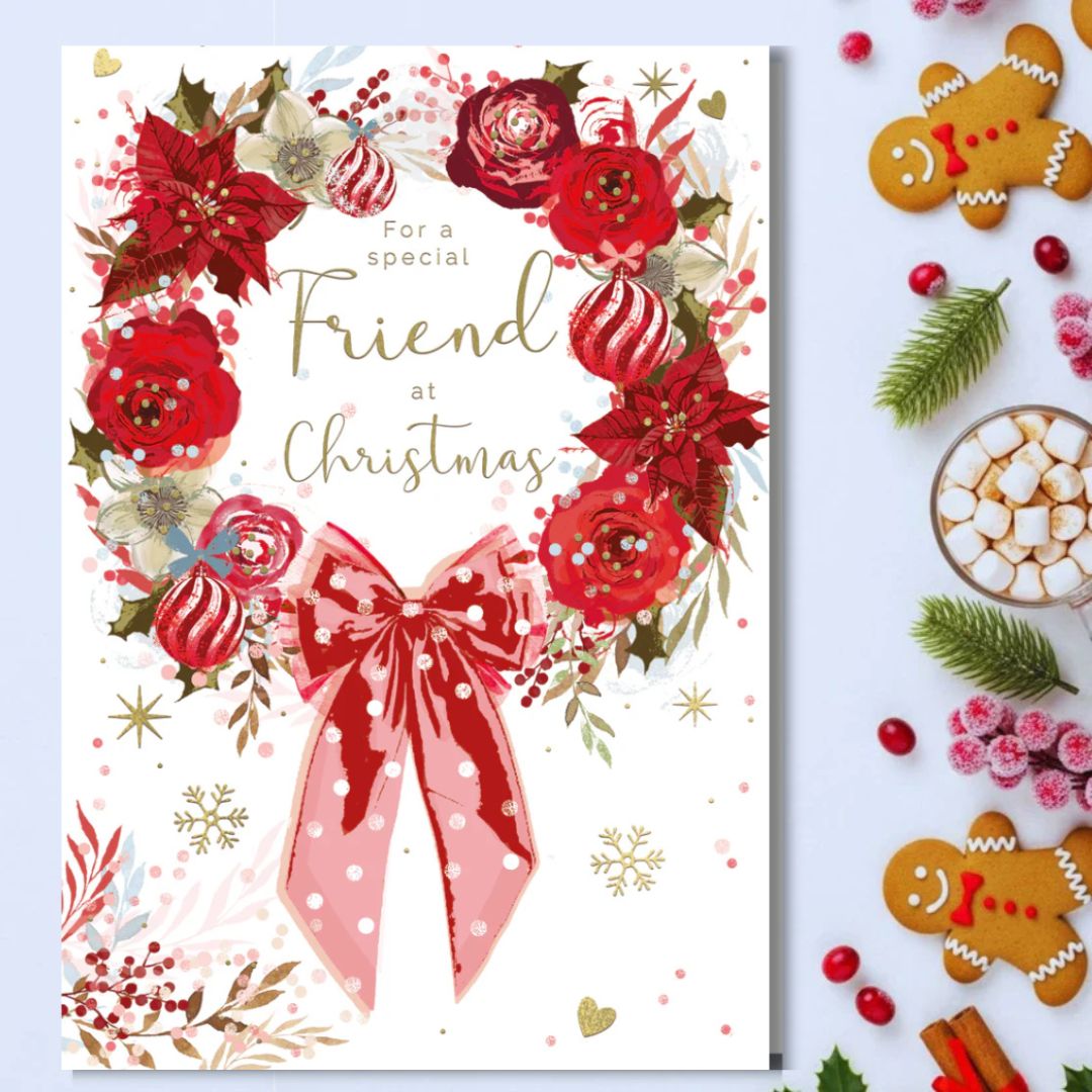 Friend Christmas Card - Just For You Garland