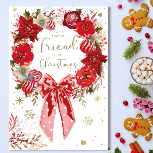 Friend Christmas Card - Just For You Garland