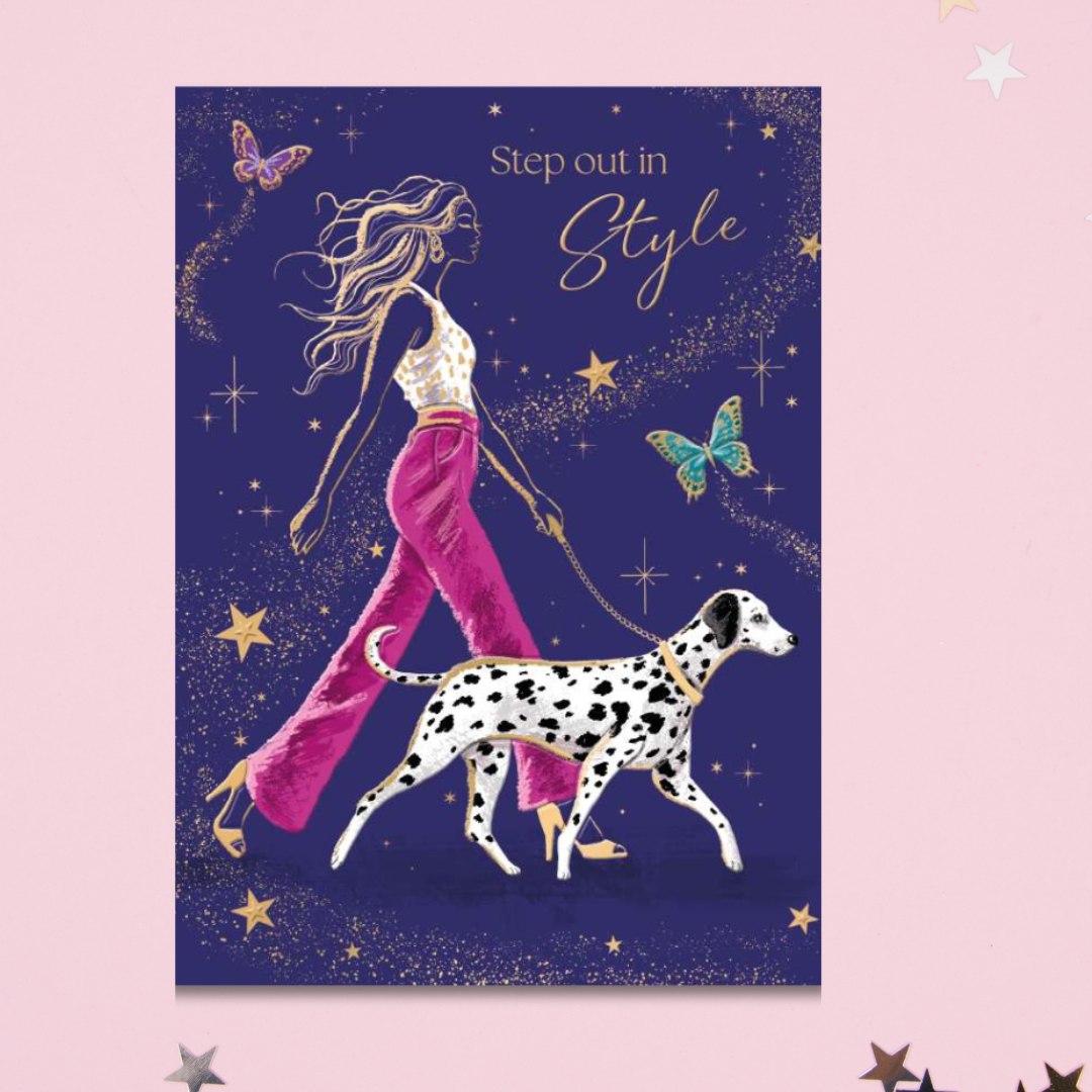 Sienna Birthday Card - Dog Walk