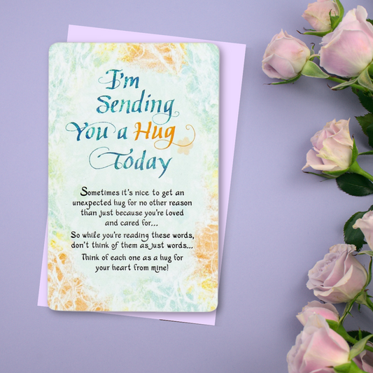 Heres A Hug Of Encouragement Sentimental Poetry Blue Mountain Arts Greeting Card Keepsake For Any Occasion