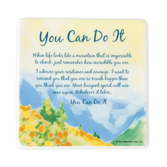 Coaster - You Can Do It Blue Mountain Arts