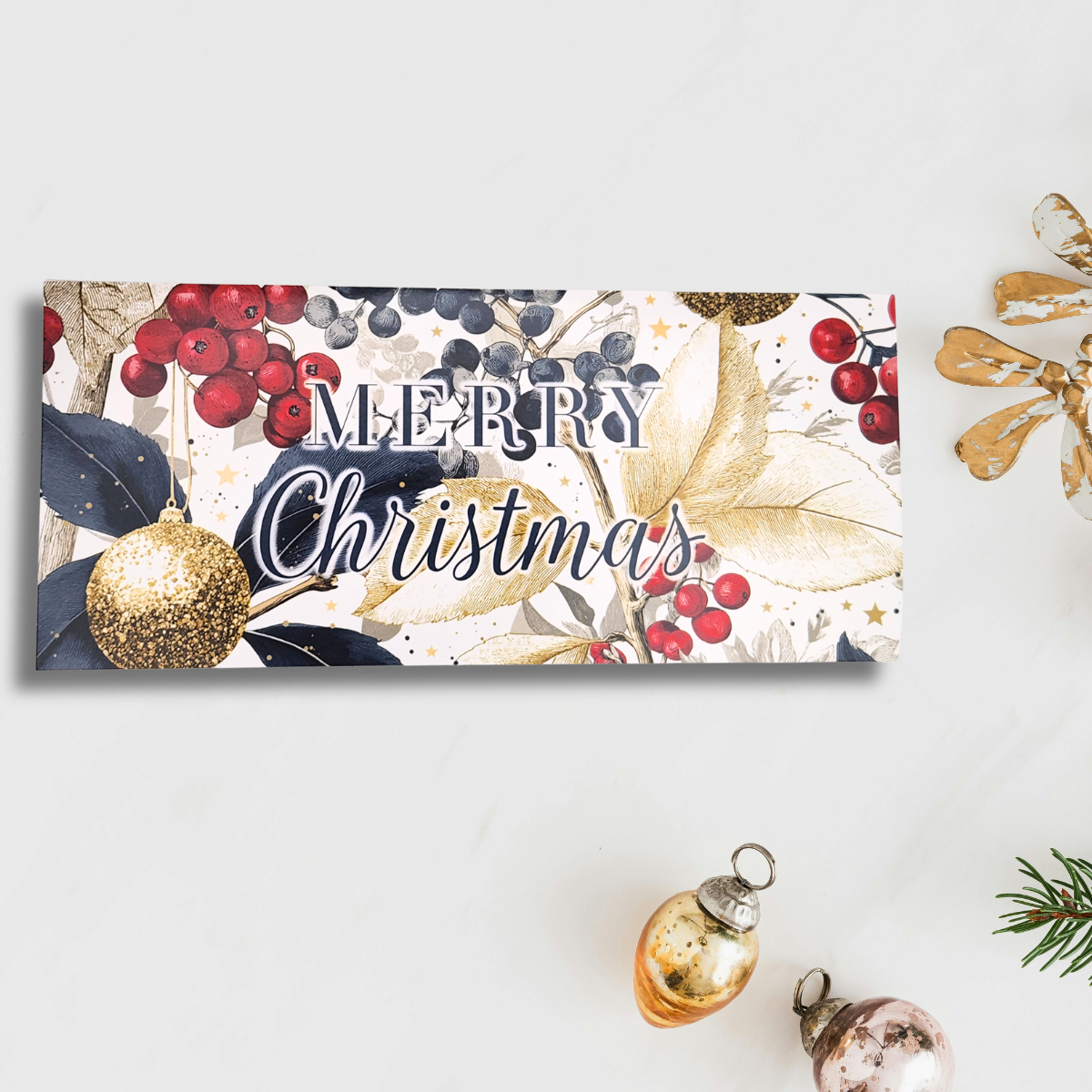 Money Wallet Christmas - Merry Christmas Berries