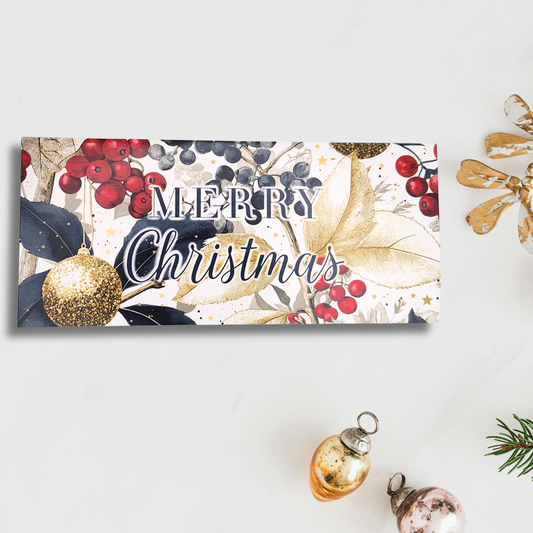 Money Wallet Christmas - Merry Christmas Berries
