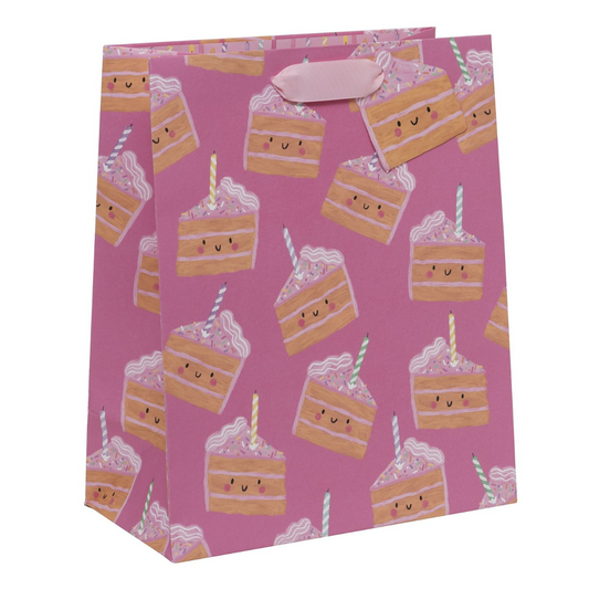 Gift Bag Large - Cakey Pink