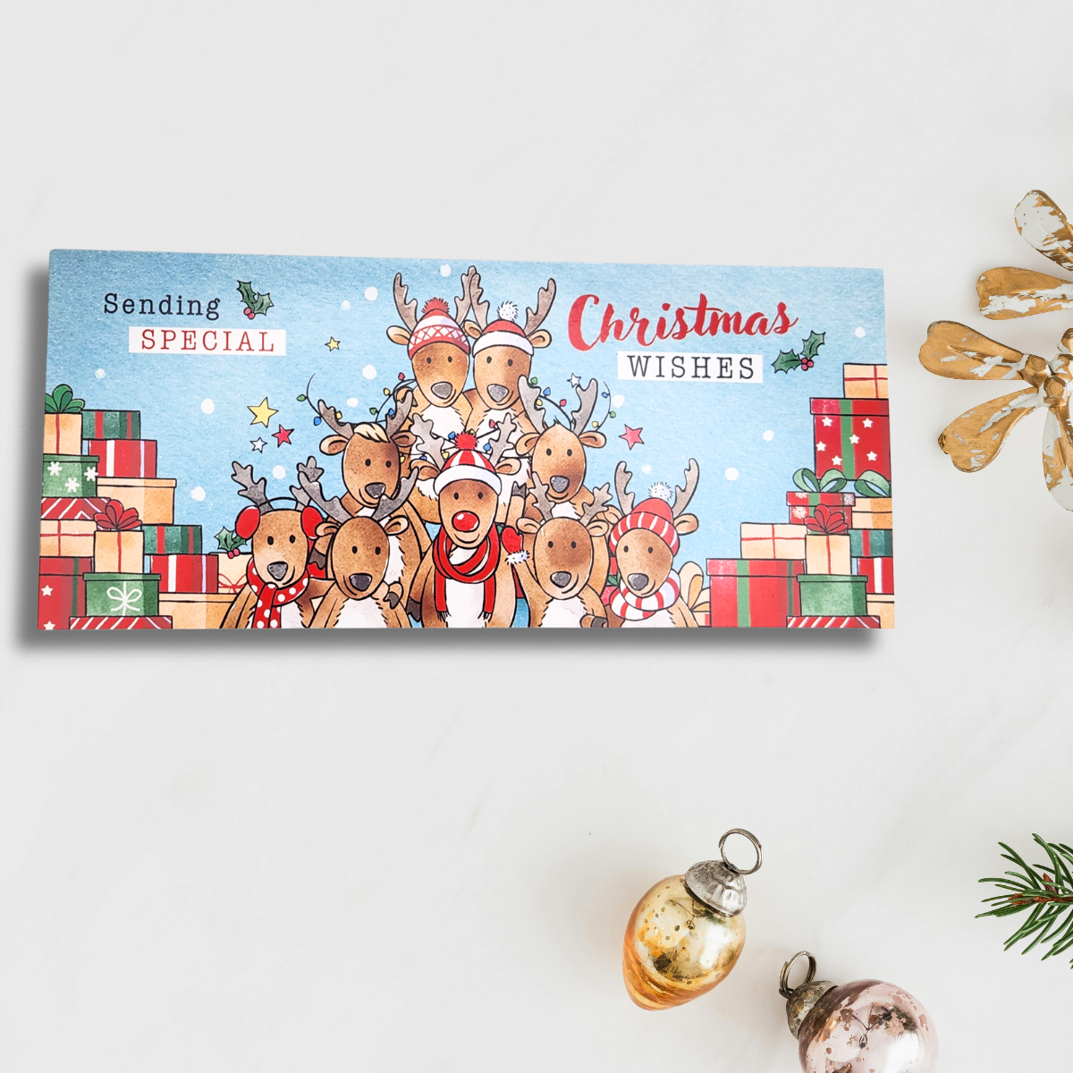 Money Wallet Christmas - Cartoon Reindeer