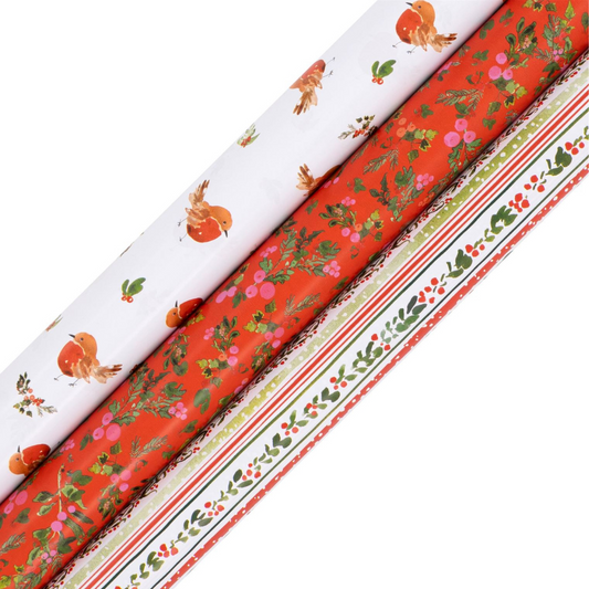 Christmas Rollwrap Collection - 3 x 4M Dyments Decorations