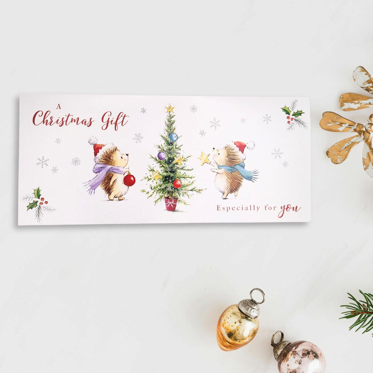 Money Wallet Christmas - Hedgehogs
