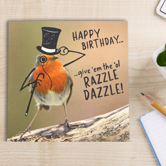 Chicks With Sticks Funny Birthday Card - Razzle Dazzle!