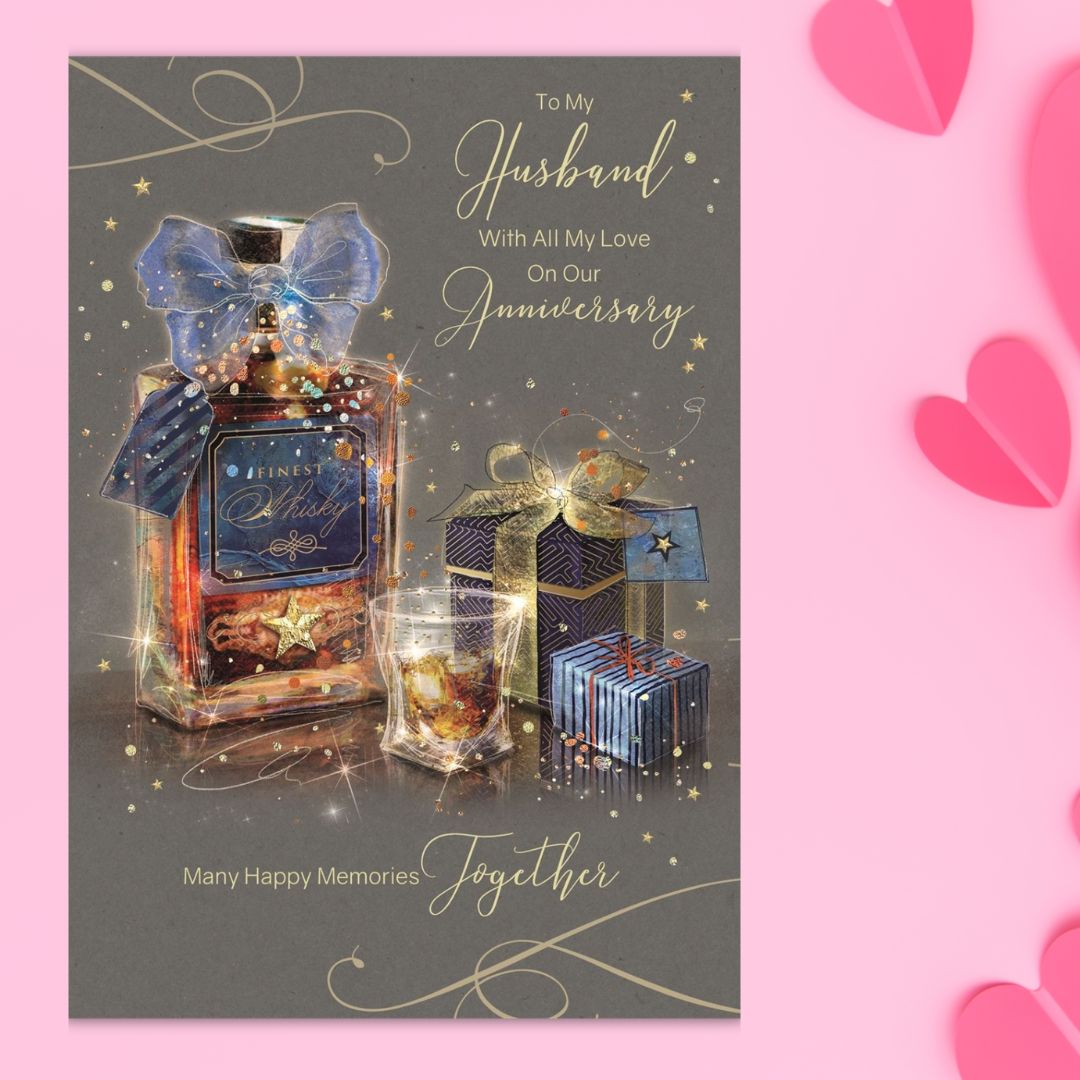 Husband Anniversary Card - Grayson Whisky