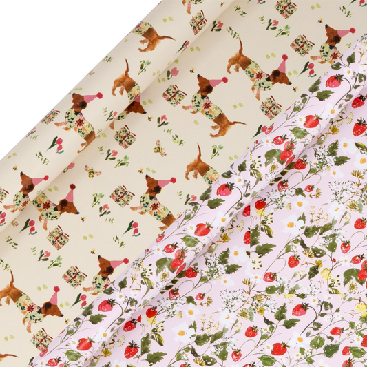 Rollwrap Collection - Sausage Dog & Strawberry Patch