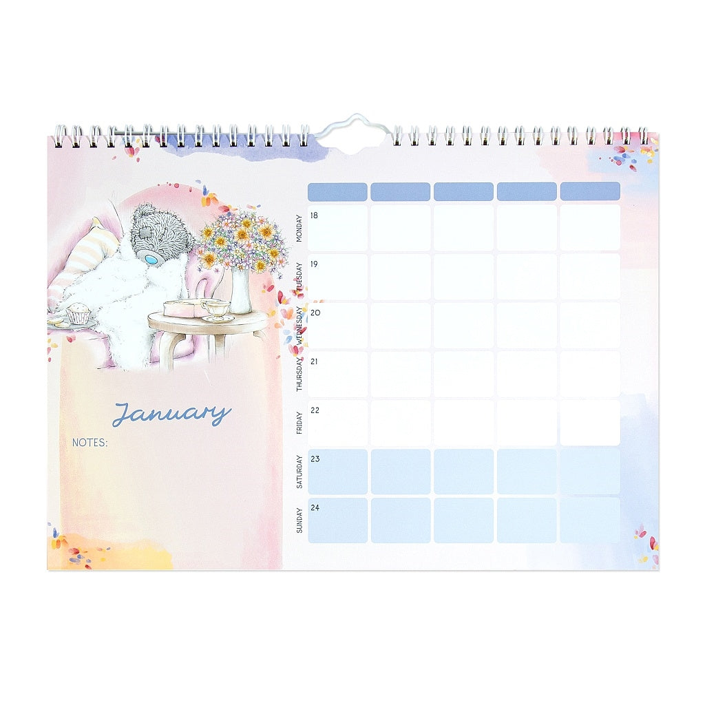 Me To You A4 Family Organiser Calendar 2027 - Week To View