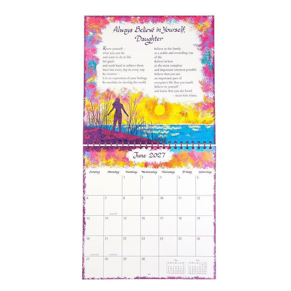 Blue Mountain Arts Calendar 2027 - To A Wonderful Daughter