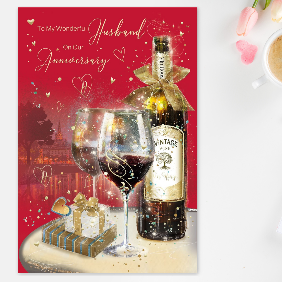 Husband Anniversary Card - Grace Wine & Gift