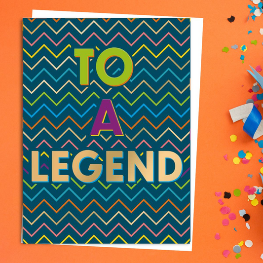 Crescendo Birthday Card - To A Legend