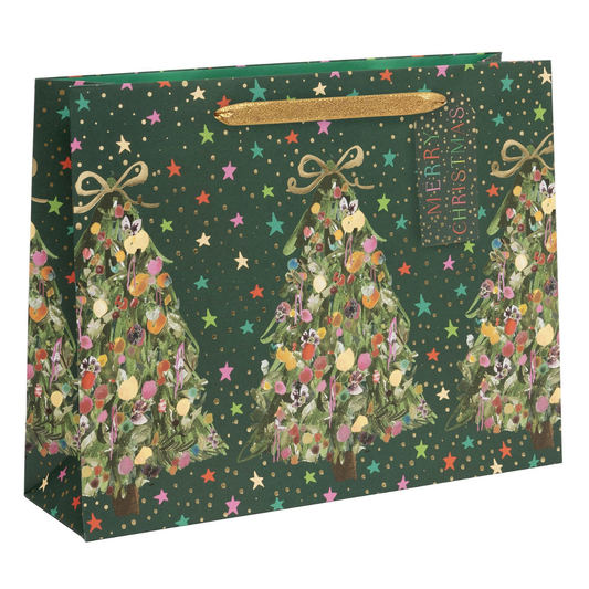 Christmas Gift Bag Large - Landscape Exquisite Evergreen