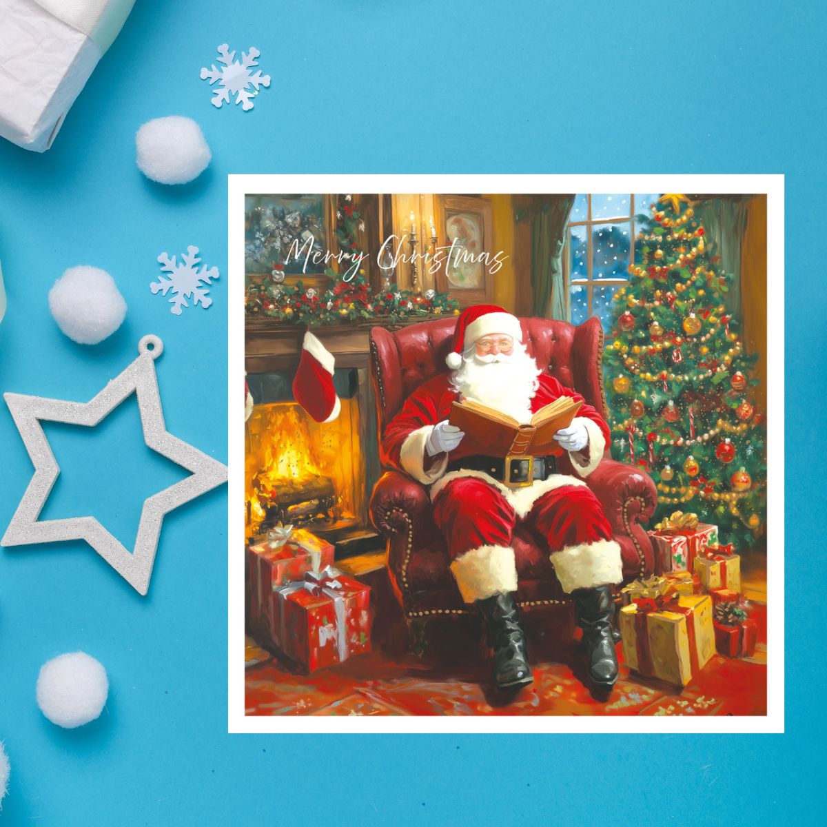 Charity Christmas Cards - 5 x Santa's List