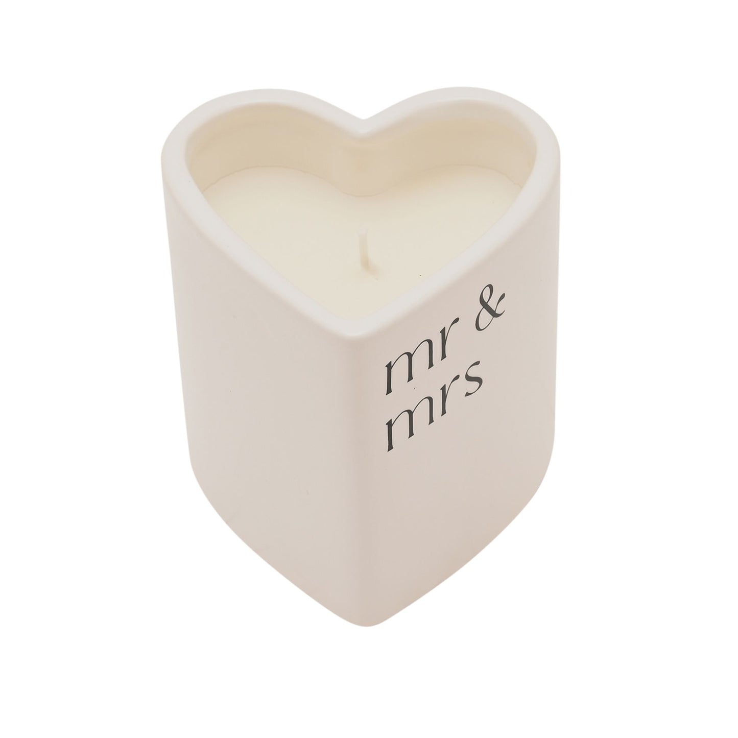 Amore Heart Candle - Mr & Mrs