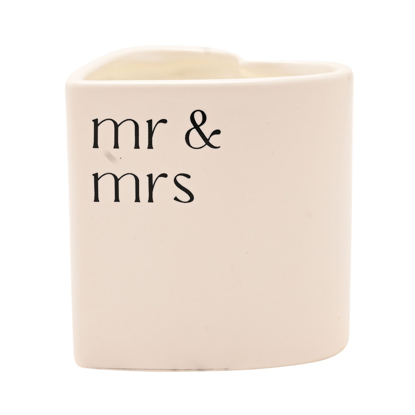 Amore Heart Candle - Mr & Mrs
