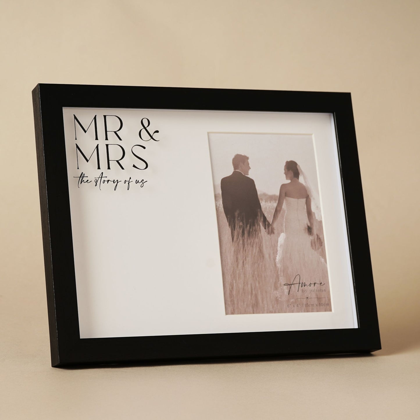 Amore Black Wide Frame -  Mr & Mrs